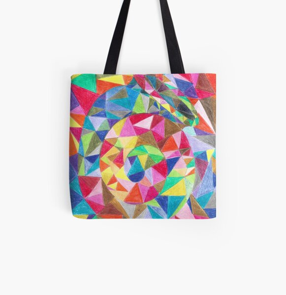 Colourful shell horn All Over Print Tote Bag