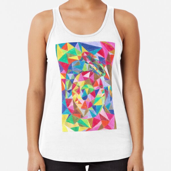 Colourful shell horn Racerback Tank Top