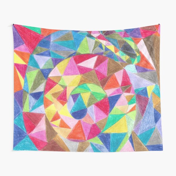 Colourful shell horn Tapestry
