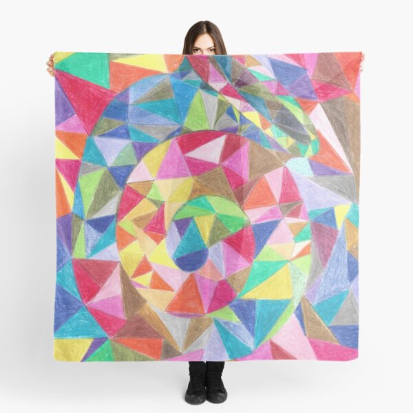 Colourful shell horn Scarf