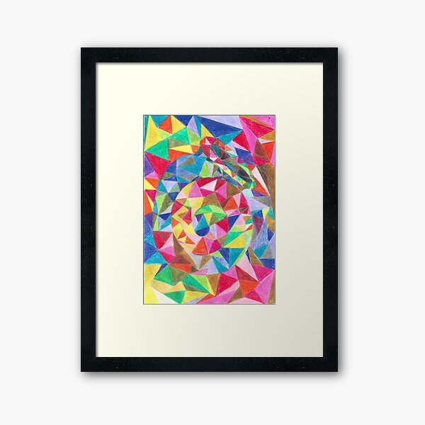 Colourful shell horn Framed Art Print