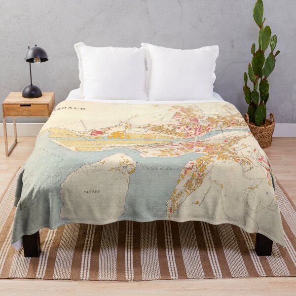 Item preview, Vintage Halden Norway Map (1905) Frederikshald Atlas designed and sold by BravuraMedia.