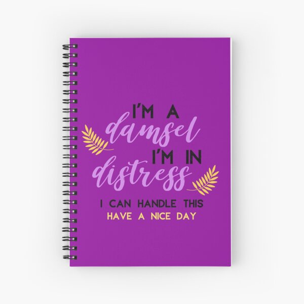 Damsel in Distress Spiral Notebook