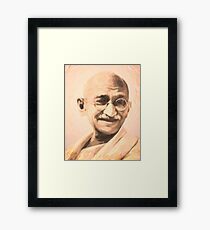 Ghandi Motivation Framed Print