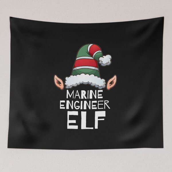 Item preview, Marine Engineer Elf Christmas Holidays Xmas Elves Engineering designed and sold by losttribe.