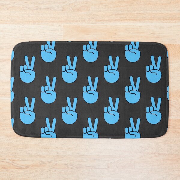 Item preview, Blue Peace Sign Fingers ✌️ Black Outlined Design  designed and sold by byemma.