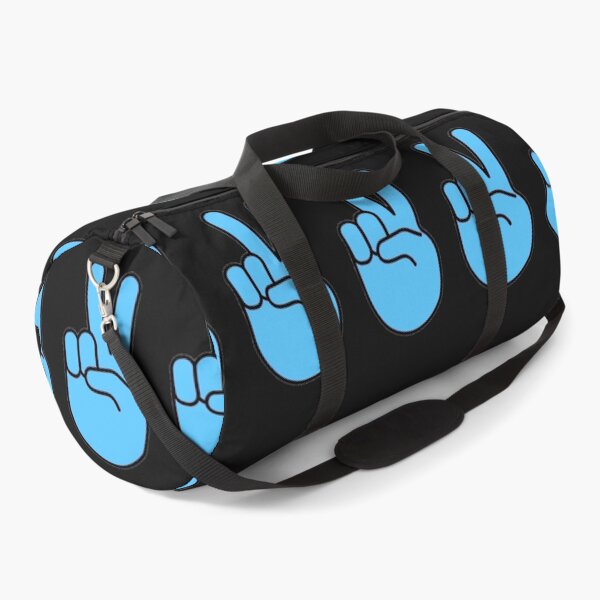 Item preview, Blue Peace Sign Fingers ✌️ Black Outlined Design designed and sold by byemma.