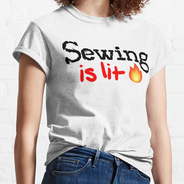 Item preview, Sewing is Lit! designed and sold by DoodleDashCollective.