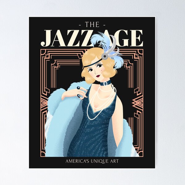 Item preview, Jazz age classy lady designed and sold by Delicarte.