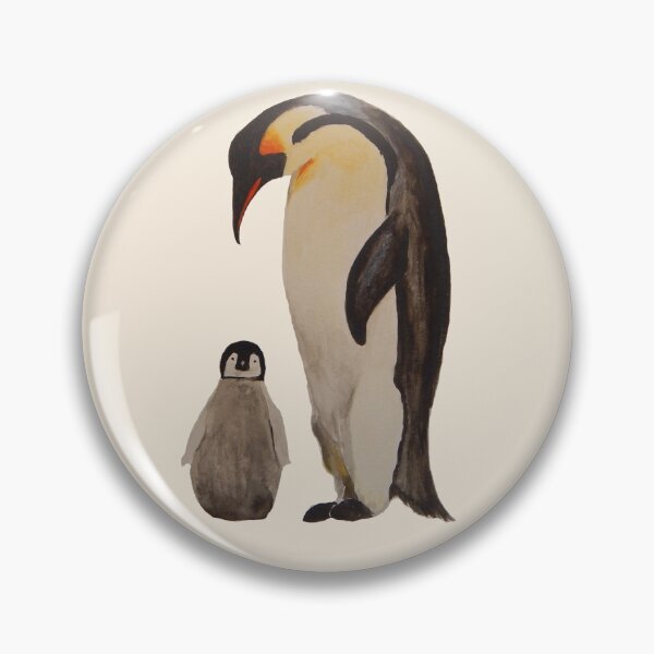 Item preview, Penguin with chick designed and sold by Nicole Meckes.