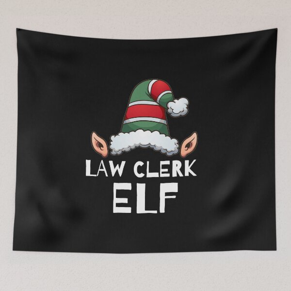 Item preview, Law Clerk Elf Christmas Holidays Xmas Elves designed and sold by losttribe.