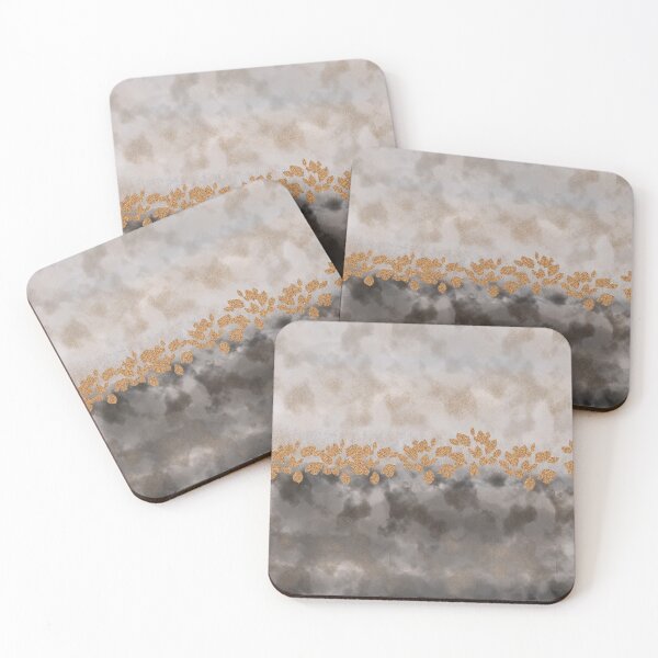 Item preview, Golden Leaves on watercolor  designed and sold by Sanskrati.