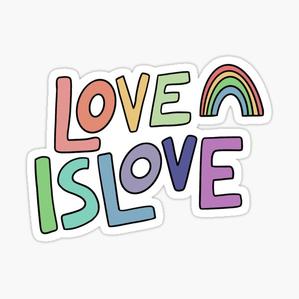 Item preview, Love is Love Pride Rainbow designed and sold by elmreadsbooks.