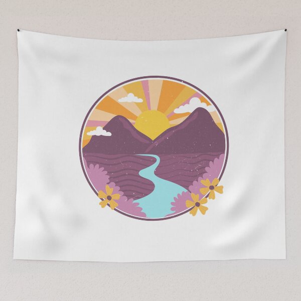 Item preview, Vintage Summer Mountains designed and sold by Lorene GZ.