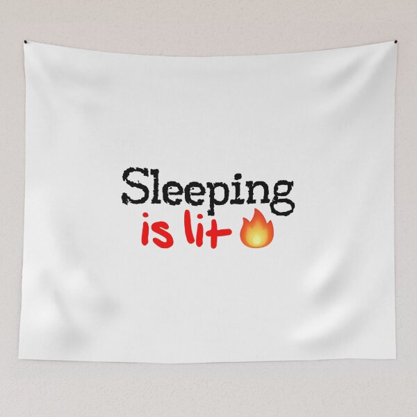 Item preview, Sleeping is Lit! designed and sold by DoodleDashCollective.