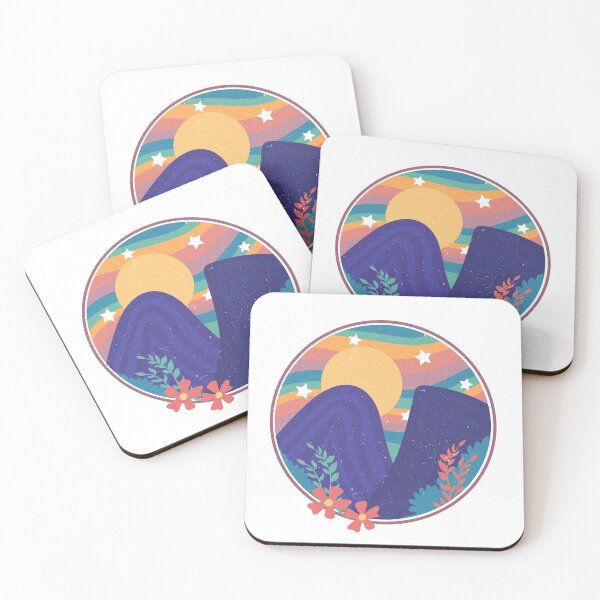 Item preview, Vintage Rainbow Mountains designed and sold by Lorene GZ.