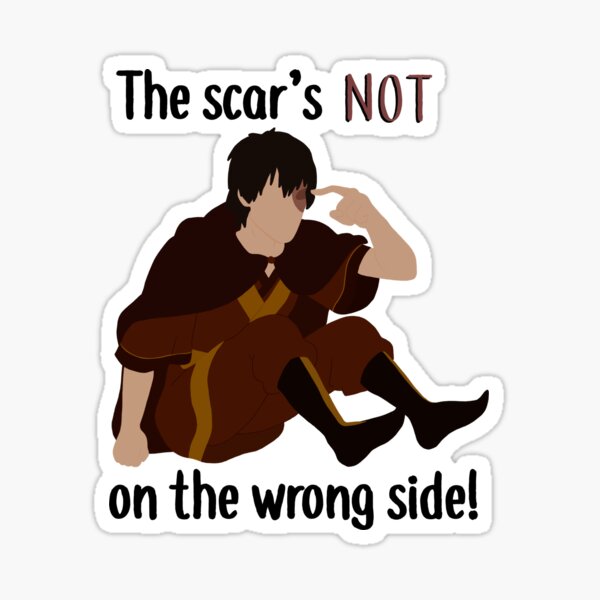 "The Scar’s NOT on the Wrong Side!" Sticker for Sale by malice7222