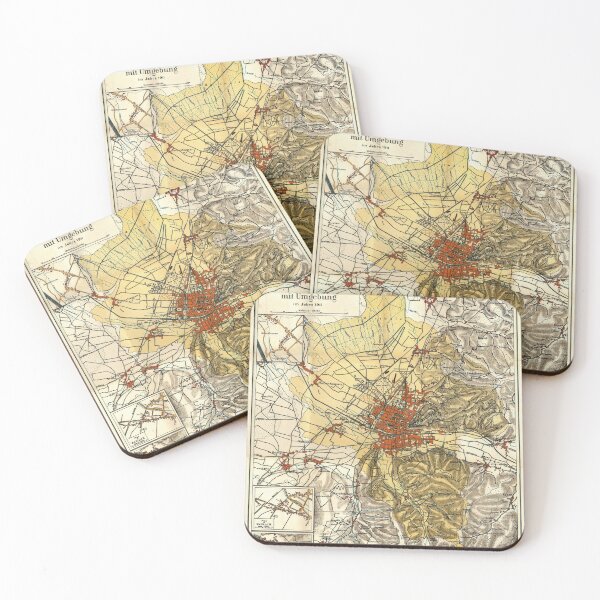 Item preview, Vintage Freiburg im Breisgau Germany Map (1911) designed and sold by BravuraMedia.