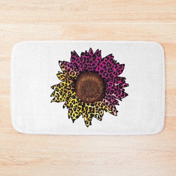 Item preview, Pink and yellow Leopard Animal Print Sunflower designed and sold by DigitalPie.