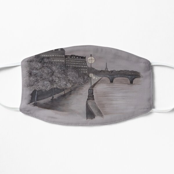 Dream a Little Dream of Paris Flat Mask