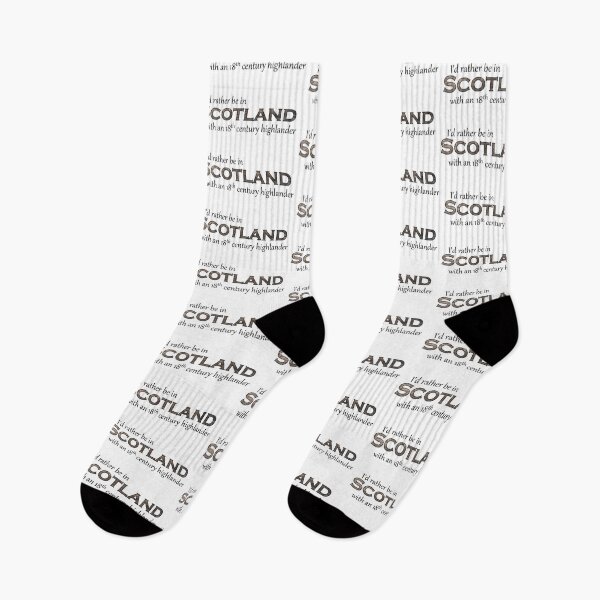 Item preview, I'd rather be in Scotland with an 18th century highlander designed and sold by WanderingBark.