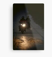 Riding in the night Metal Print