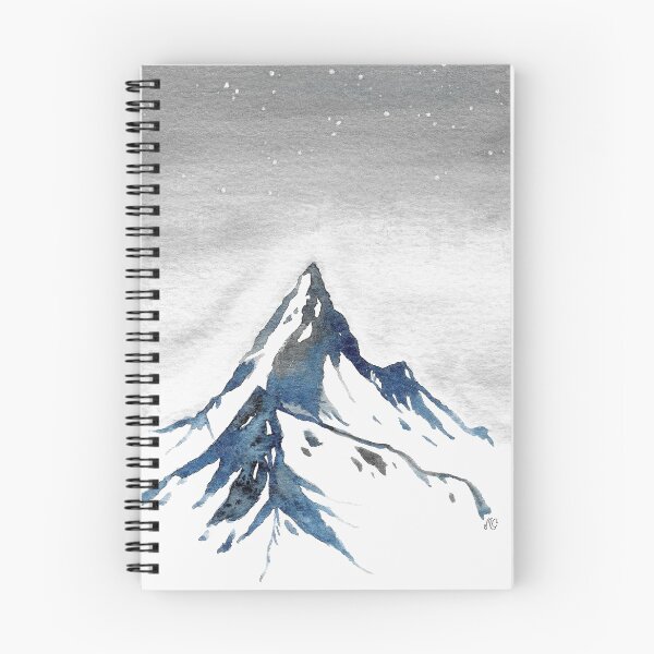 Item preview, Snowy Peak  designed and sold by María Casas Watercolour Designs.