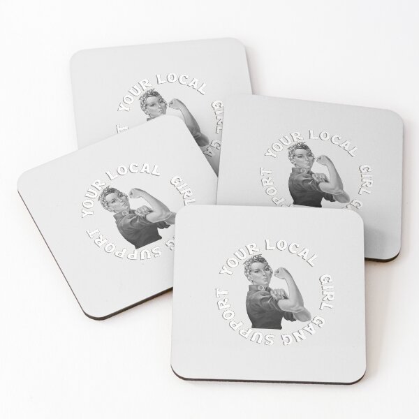 Item preview, Grey Support Your Local Girl Gang Design with Women in the Middle Grey designed and sold by byemma.
