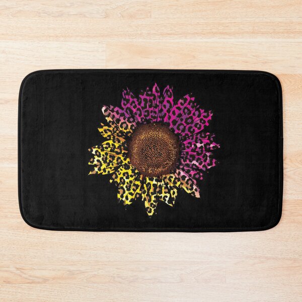 Item preview, Black Pink and yellow Leopard Animal Print Sunflower designed and sold by DigitalPie.