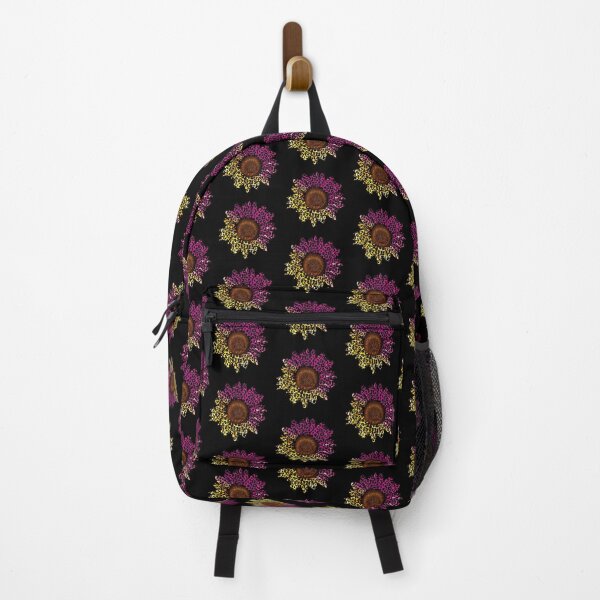Item preview, Black Pink and yellow Leopard Animal Print Sunflower designed and sold by DigitalPie.