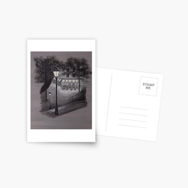 Cafe With the Luxurious Cat Postcard