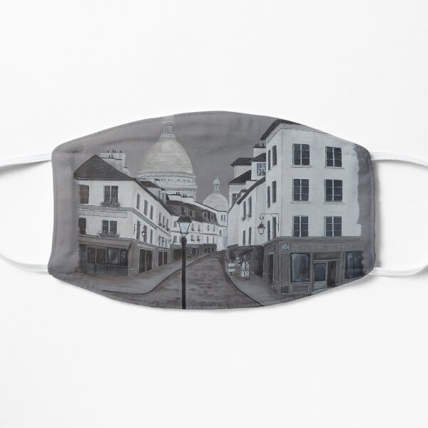 A Walk in Montmartre Flat Mask