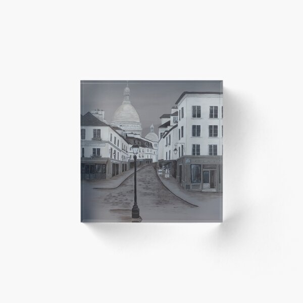 A Walk in Montmartre Acrylic Block