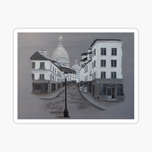 A Walk in Montmartre Sticker