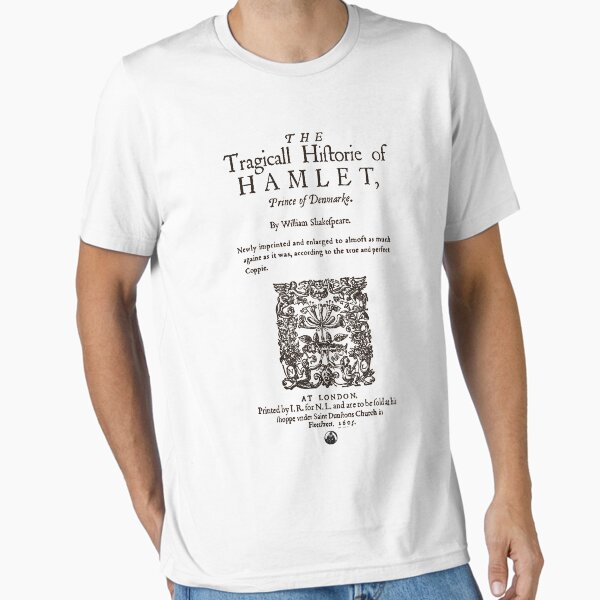 Item preview, Shakespeare's Hamlet Front Piece - Simple Black Version designed and sold by Styled Vintage.