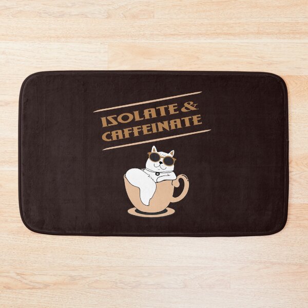 Item preview, Isolate and caffeinate. Happy Cat	 designed and sold by TheaDesign.