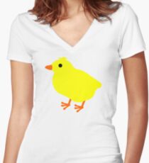 Easter Chick Women's Fitted V-Neck T-Shirt