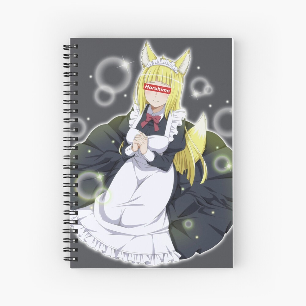 Haruhime S Glow Danmachi Spiral Notebook By Thew33bstore Redbubble