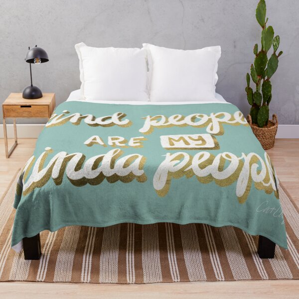 Item preview, Kind People Are My Kinda People – Mint & Gold designed and sold by Cat Coquillette.