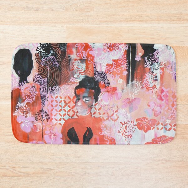 Item preview, Shadow garden abstract painting  designed and sold by Carolynne.