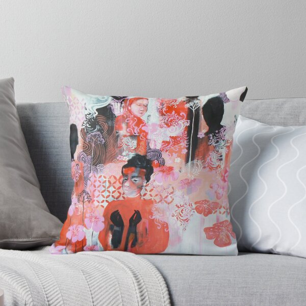 Item preview, Shadow garden abstract painting  designed and sold by Carolynne.