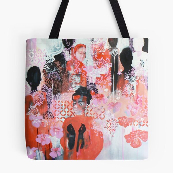Item preview, Shadow garden abstract painting  designed and sold by Carolynne.