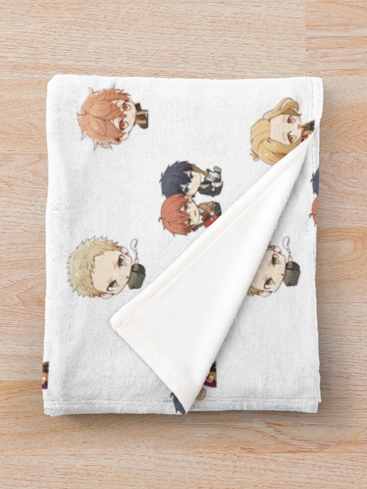 "Given anime chibi pack VI" Throw Blanket for Sale by AnimeDude