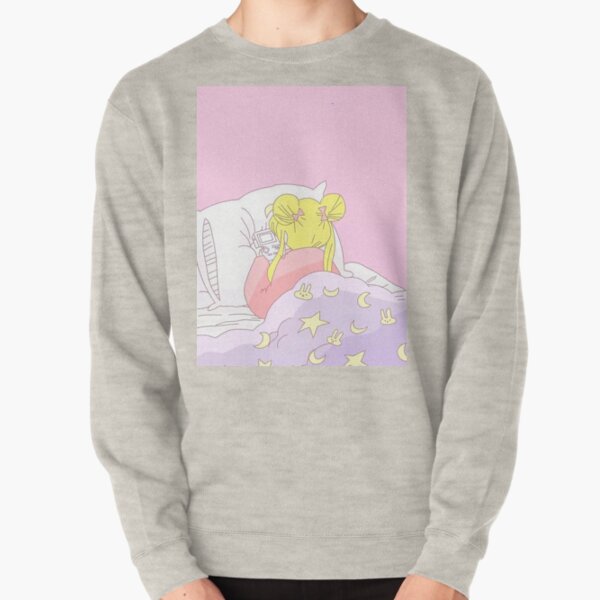 Sailor Moon - Play Game Usagi's Bed Comforter Pullover Sweatshirt