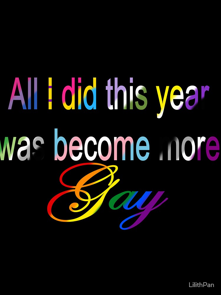Thumbnail 7 of 7, Oversized T-Shirt, All I did this year was become more Gay Transparent designed and sold by LilithPan.