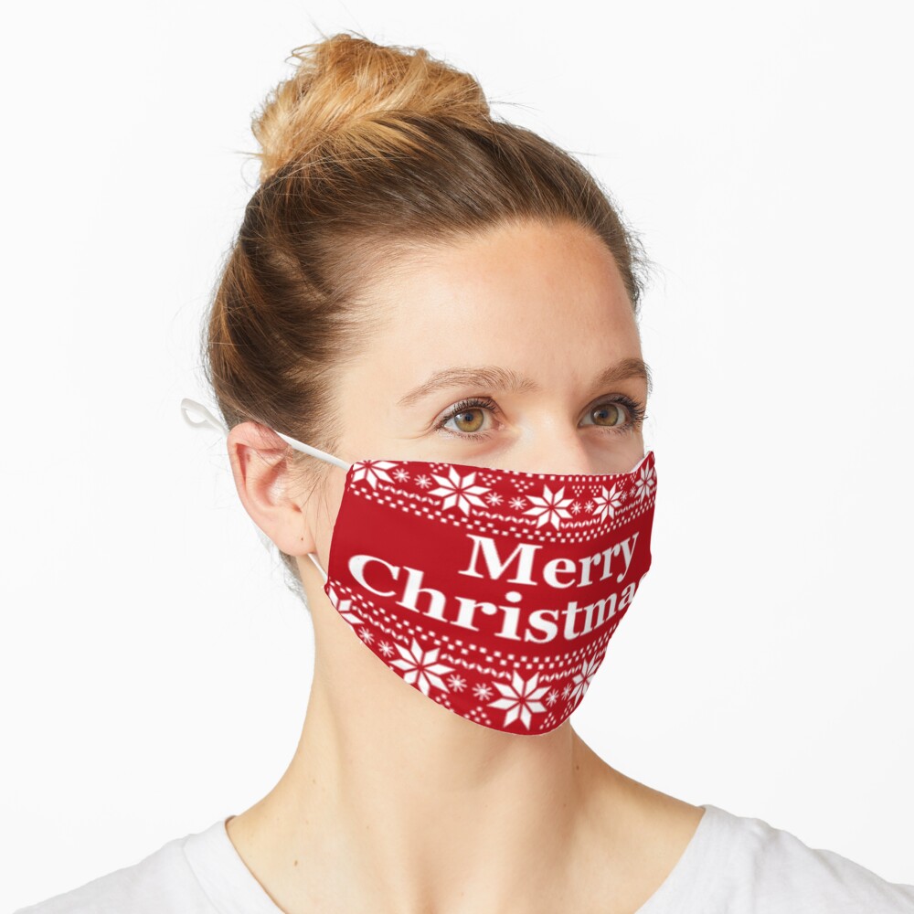 Frohe Weihnachten Weihnachtsgesichtsmaske Maske