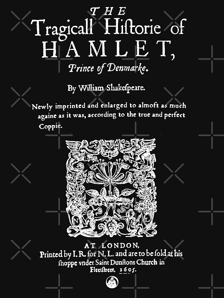 Shakespeare's Hamlet Front Piece - Simple White Version by incognitagal