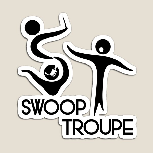 Black Swoop Troupe Logo Magnet