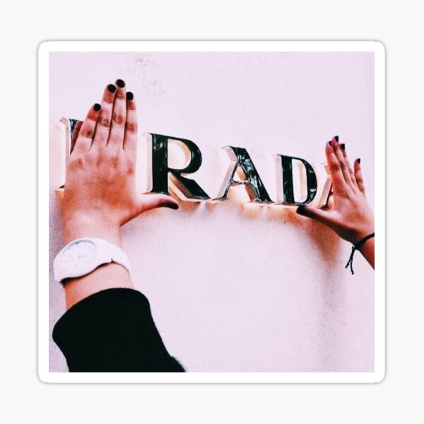 prada rad Sticker