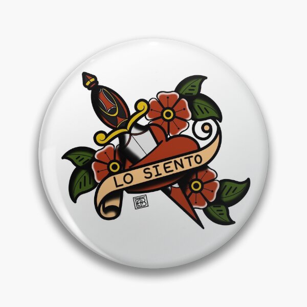 Item preview, "Lo Siento" Traditional Tattoo Dagger designed and sold by TheBoozyMoose.